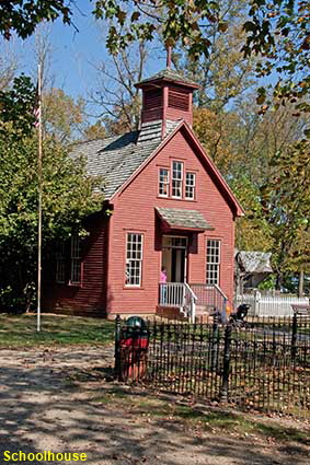 Schoolhouse, Billie Creek Village, Rockville, IN, USA