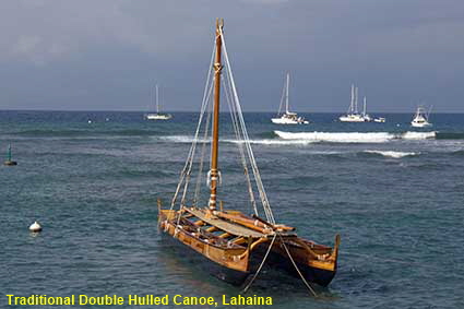  Traditional Double Hulled Canoe, Lahaina, Maui, HI, USA