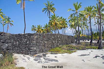 The Great Wall, Pu'uhonua o Honaunau NHP, Hawaii , HI, USA The Great Wall, Pu'uhonua o Honaunau NHP, Hawaii , HI, USA