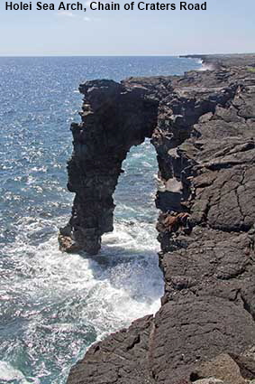 Holei Sea Arch, Chain of Craters Road, Hawaii Volcanoes NP, Hawaii , HI, USA Holei Sea Arch, Chain of Craters Road, Hawaii Volcanoes NP, Hawaii , HI, USA