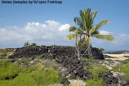 Heiau (temple) by'Ai'opio Fishtrap, Kaloko-Honokohau NHP, Hawaii , HI, USA Heiau (temple) by'Ai'opio Fishtrap, Kaloko-Honokohau NHP, Hawaii , HI, USA