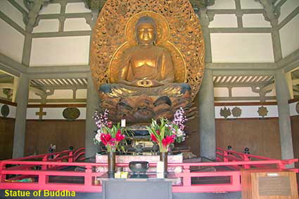 Statue of Buddha, Byodo-in Temple, Oahu, HI, USA