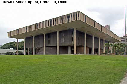  Hawaii State Capitol, Honolulu, Oahu, HI, USA