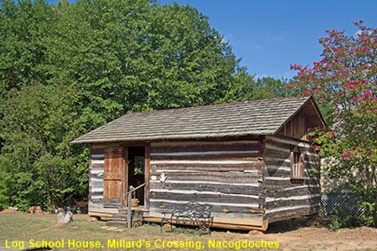 Log School House, Millard's Crossing, Nacogdoches, TX, USA