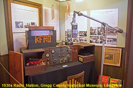 1930s Radio Station, Gregg County Historical Museum, Longview, TX, USA