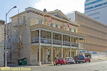  Millett Opera House, 9th Street, Austin, TX, USA.