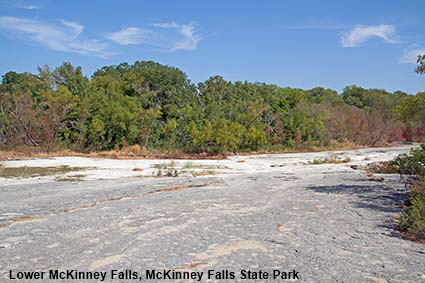  Lower McKinney Falls (almost dry), McKinney Falls State Park, Austin, TX, USA