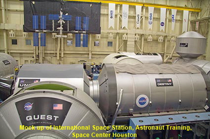 Mock up of International Space Station, Astronaut Training, Space Center Houston, Houston, TX, USA
