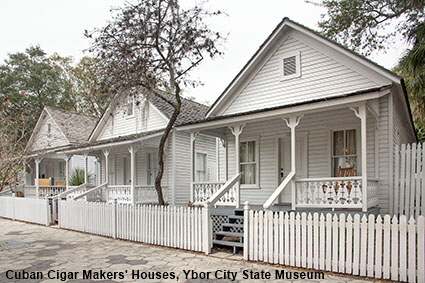 Cuban Cigar Makers' Houses, Ybor City State Museum, 9th Avenue, Ybor City, Tampa, FL, USA