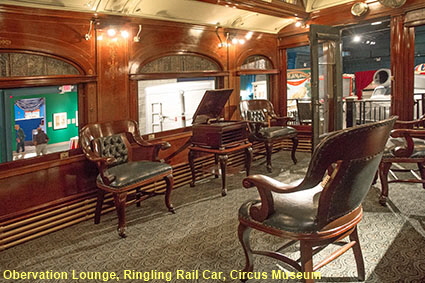 Obervation Lounge, Ringling Rail Car, Circus Museum, Ringling Museum, Sarasota, FL, USA