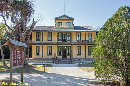 Planetary Court, Koreshan SHP, Estero, FL, USA Planetary Court, Koreshan SHP, Estero, FL, USA