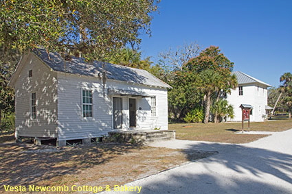 Vesta Newcomb Cottage & Bakery, Koreshan SHP, Estero, FL, USA Vesta Newcomb Cottage & Bakery, Koreshan SHP, Estero, FL, USA