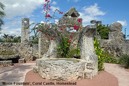 'Moon Fountain', Coral Castle, Homestead, Miami, FL, USA USA
