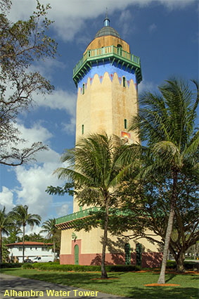 Alhambra Water Tower, Coral Gables, Miami, FL, USA