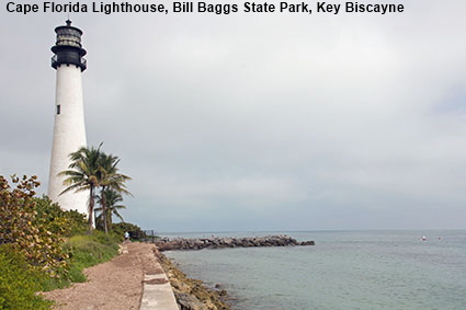 Cape Florida Lighthouse, Bill Baggs SP, Key Biscayne, Miami, FL, USA