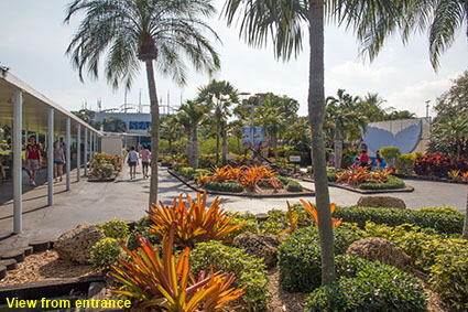 View from entrance, Miami Seaquarium, Key Biscayne, Miami, FL, USA