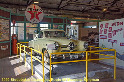1950 Studebaker Champion with cooler, Route 66 Museum, Arizona Powerhouse, Kingman, AZ, USA 1950 Studebaker Champion with cooler, Route 66 Museum, Arizona Powerhouse, Kingman, AZ, USA