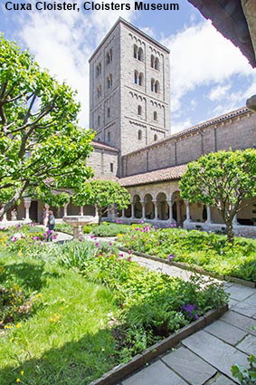 Cuxa Cloister, Cloisters Museum, Fort Tryon Park, Manhattan, New York, NY, USA