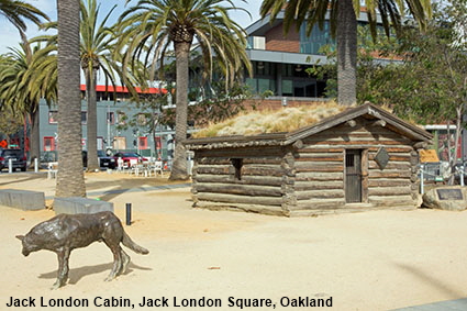Jack London Cabin, Jack London Square, Oakland, CA, USA
