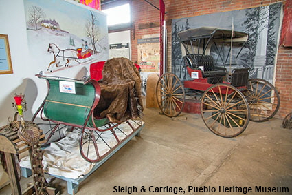 Sleigh & Carriage, Pueblo Heritage Museum, Pueblo, CO, USA Sleigh & Carriage, Pueblo Heritage Museum, Pueblo, CO, USA