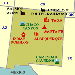 New Mexico Minimap New Mexico Minimap