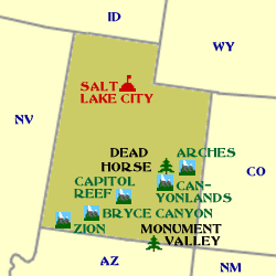 Utah Minimap Utah Minimap