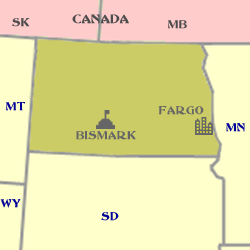 North Dakota Minimap